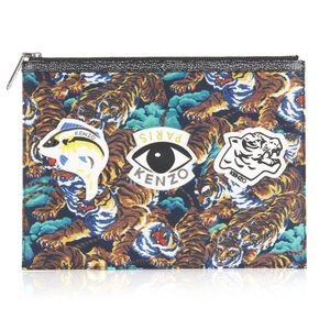 Kenzo tiger and eye pouch
